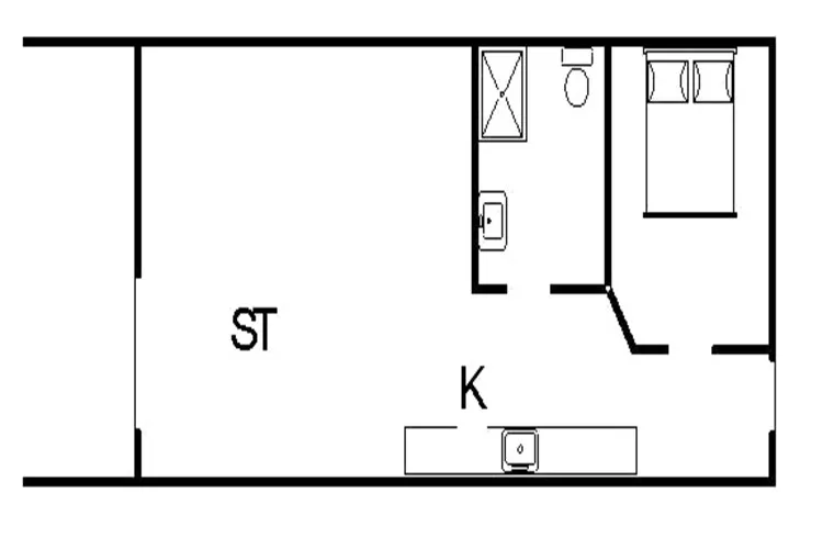 4 person holiday home in Fanø-Floor plan