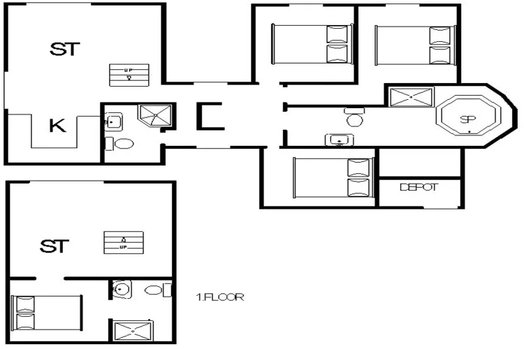Luxury Panoramic Cottage in Rindby-By Traum-Floor plan