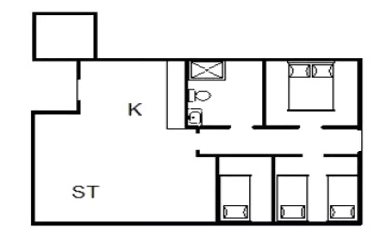 4 person holiday home in Fanø-Floor plan