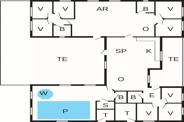 20 person holiday home in Stege-Floor plan