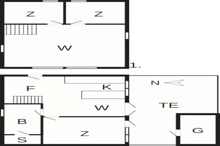 6 Personen Ferienhaus in Thisted-Grundriss