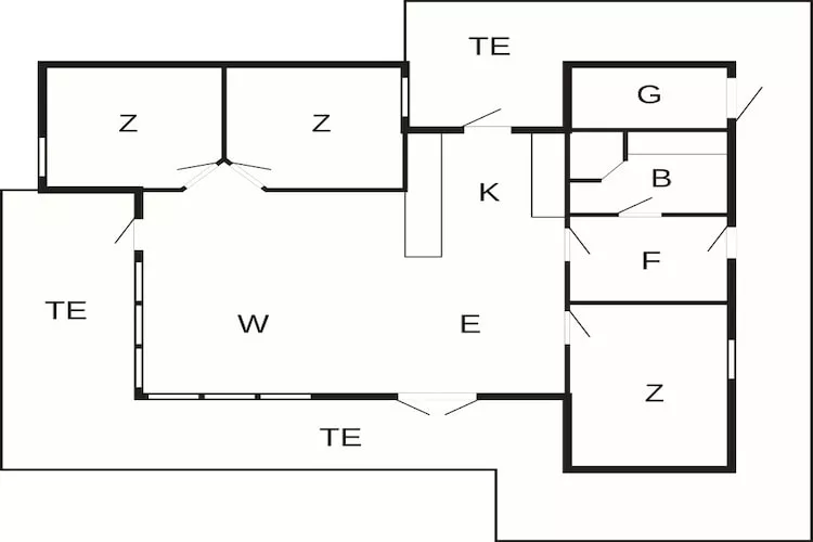 Maison de vacances pour 6 a Fjerritslev-Plan
