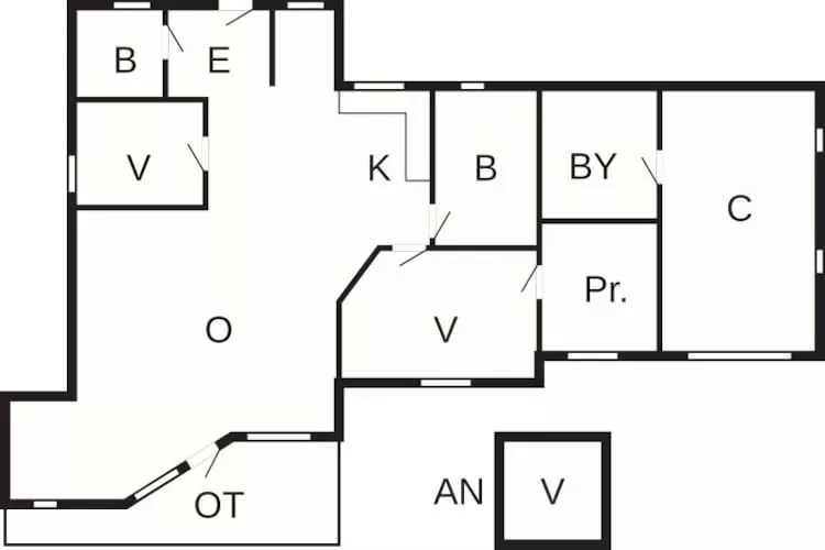 8 Personen Ferienhaus in Væggerløse-Grundriss