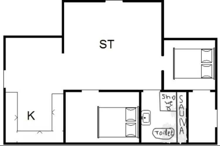 4 person holiday home in Fanø-Floor plan