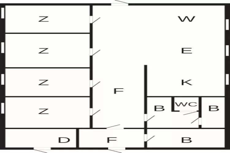 Maison de vacances pour 8 a Revsnes-Plan d'étage