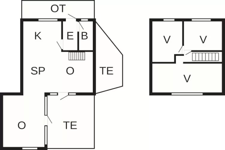 Maison de vacances pour 5 a Fanø-Plan