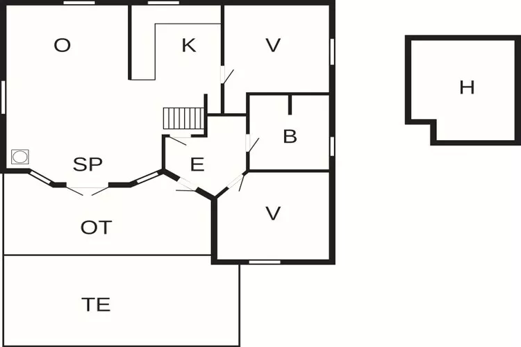 4 person holiday home in Hemmet-Floor plan