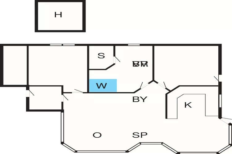 5 Personen Ferienhaus in Sæby-Grundriss