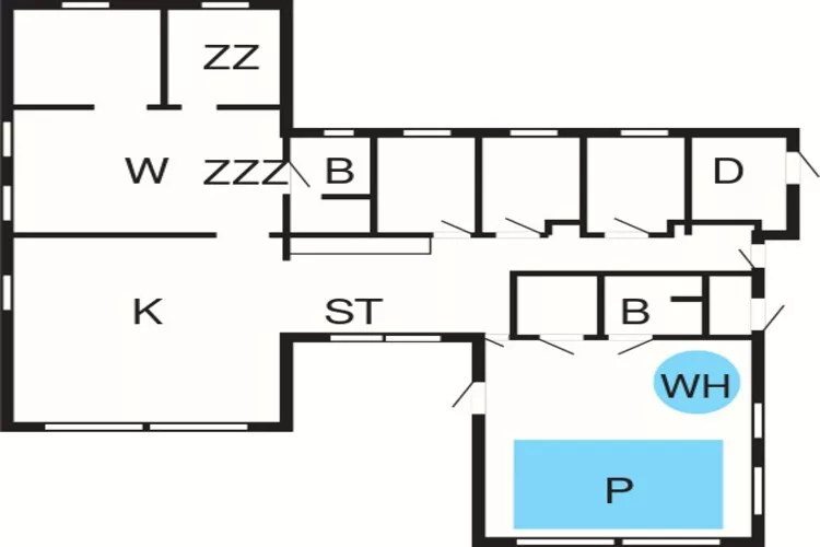 16 person holiday home in Glesborg-Floor plan