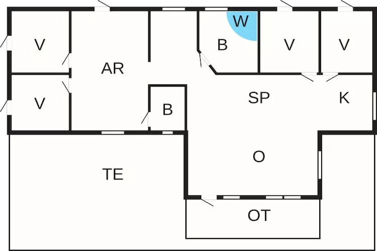 10 person holiday home in Thisted-Floor plan