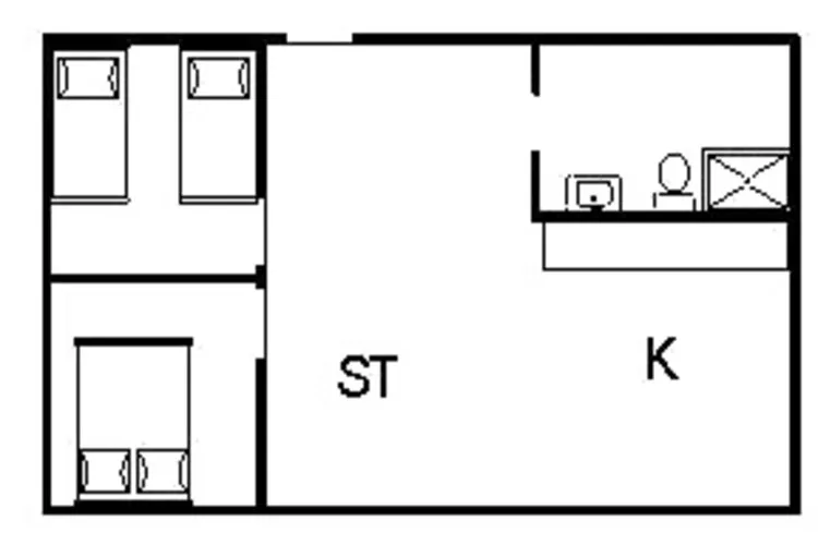 4 person holiday home in Nørre Nebel-Floor plan