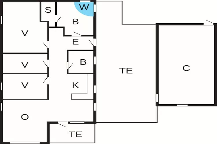 6 person holiday home in Løkken-Floor plan