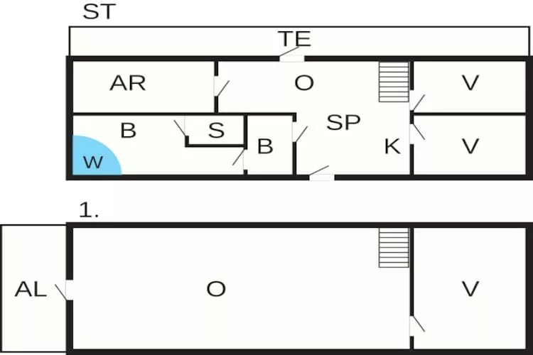 Maison de vacances pour 10 a Ranum-Plan