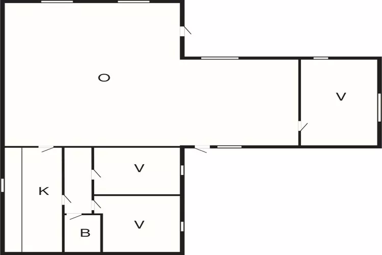5 person holiday home in Grenaa-Floor plan