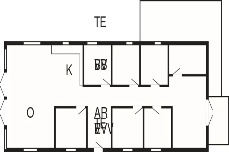 14 Personen Ferienhaus in Glesborg-Grundriss