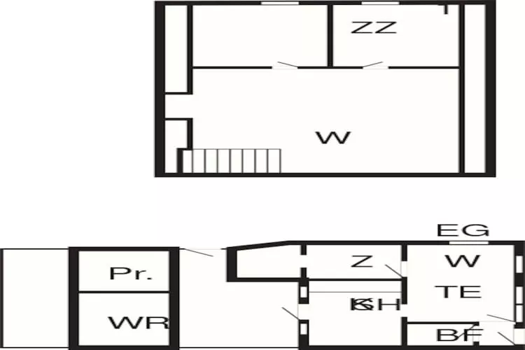 6 person holiday home in Nysted-Floor plan