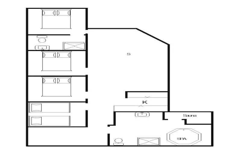 8 person holiday home in Oksbøl-Floor plan