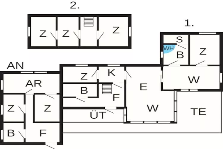 16 person holiday home in Ulfborg-Floor plan