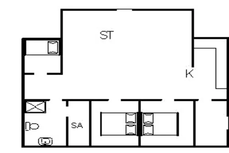 5 person holiday home in Blåvand-Floor plan