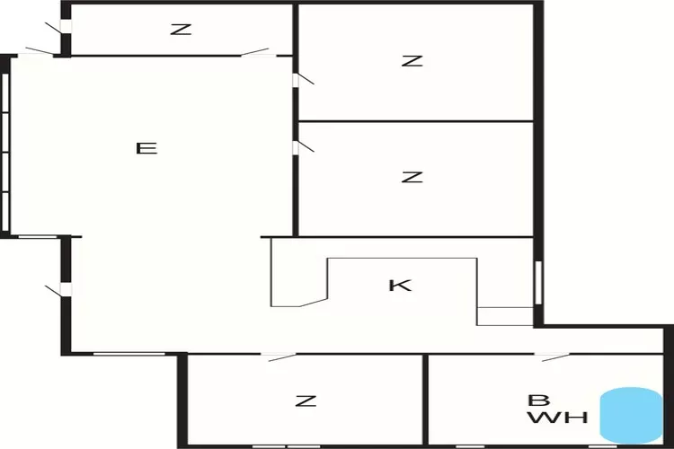 8 Personen Ferienhaus in Glesborg-Grundriss