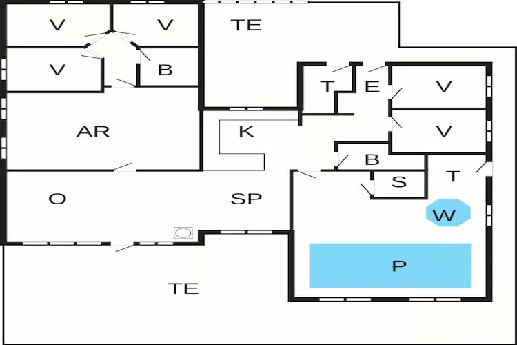 Maison de vacances pour 14 a Juelsminde-Plan