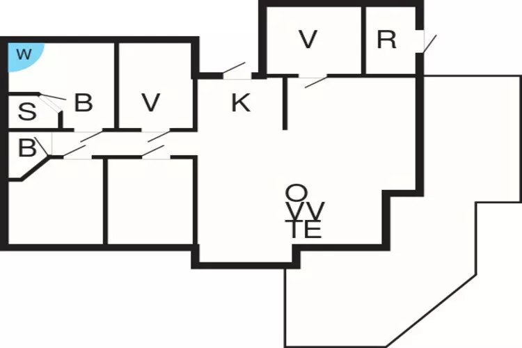 8 Personen Ferienhaus in Væggerløse-Grundriss