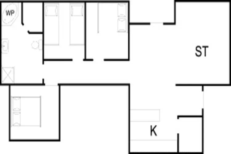 6 Personen Ferienhaus in Hemmet-Grundriss
