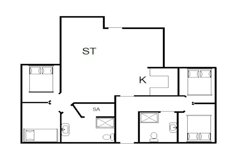 8 Personen Ferienhaus in Hemmet-Grundriss