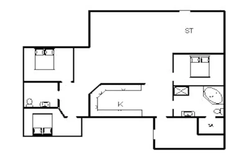 Tranquil Cottage with Spa and Sauna-By Traum-Floor plan