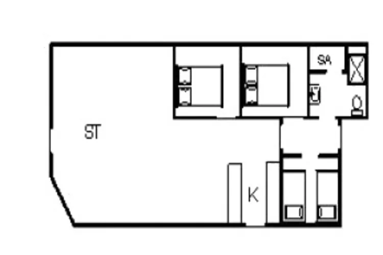 6 Personen Ferienhaus in Hemmet-Grundriss