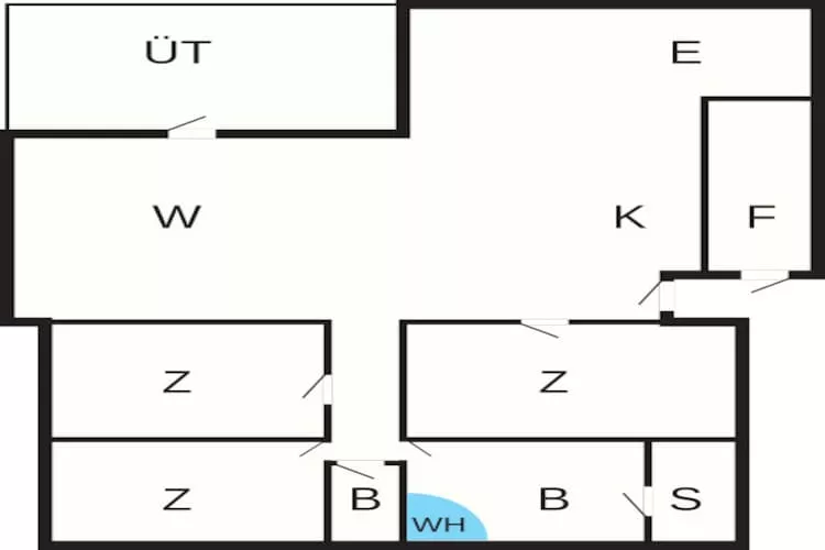 6 person holiday home in Brovst-Floor plan