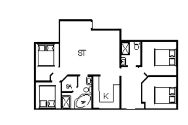 8 Personen Ferienhaus in Tarm-Grundriss