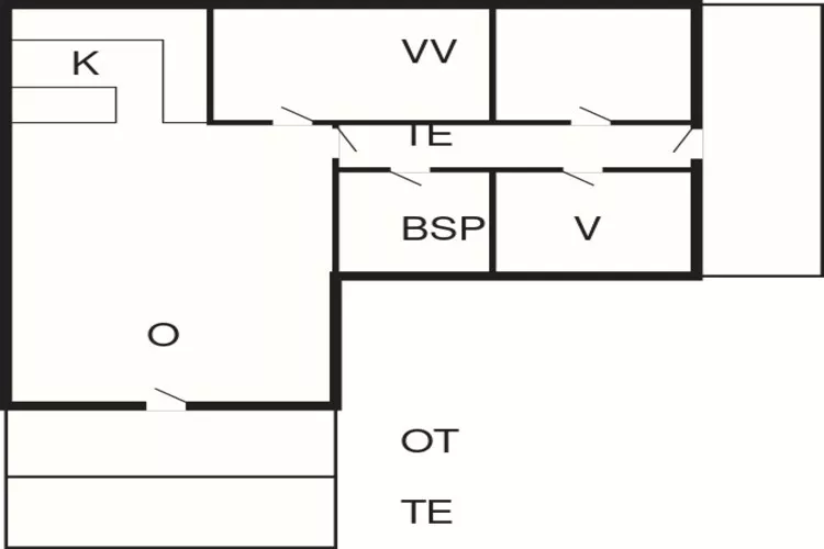 6 person holiday home in Rømø-Floor plan
