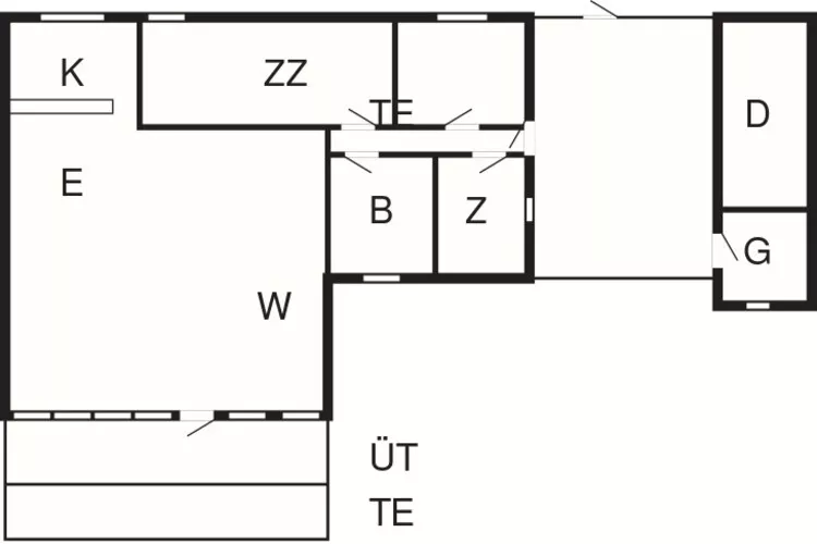 Ruhiger Ferienhaus-Ruckzug in Lokken-By Traum-Grundriss