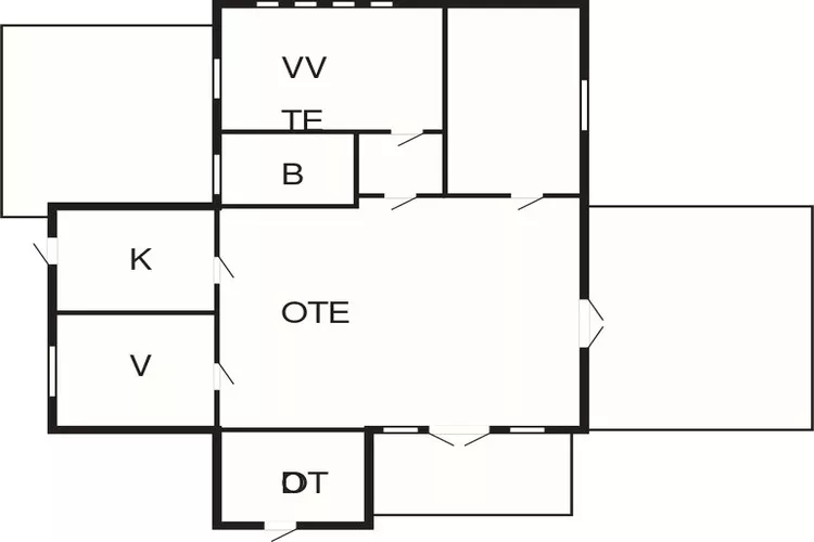 8 person holiday home in Rømø-Floor plan
