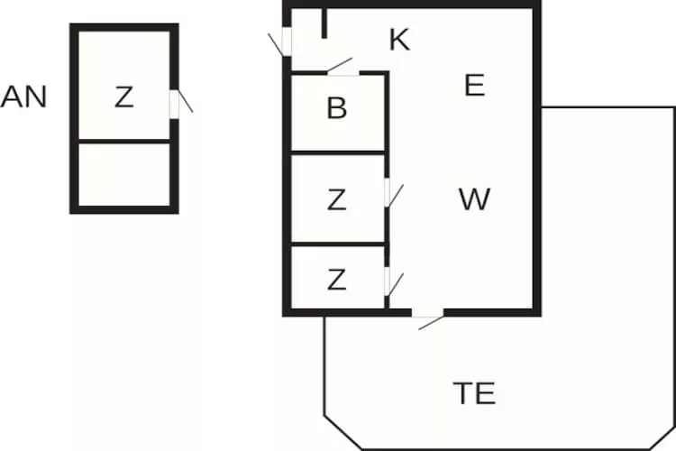 Maison de vacances pour 6 a Slagelse-Plan