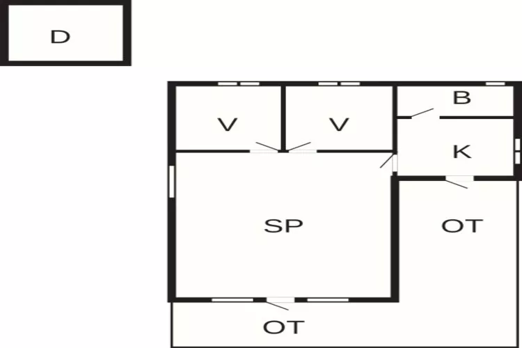 4 Personen Ferienhaus in Nordborg-Grundriss