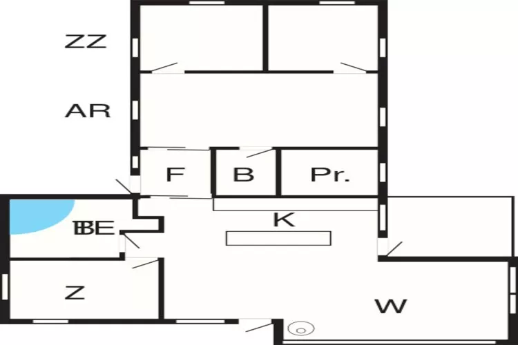 10 Personen Ferienhaus in Odder-Grundriss