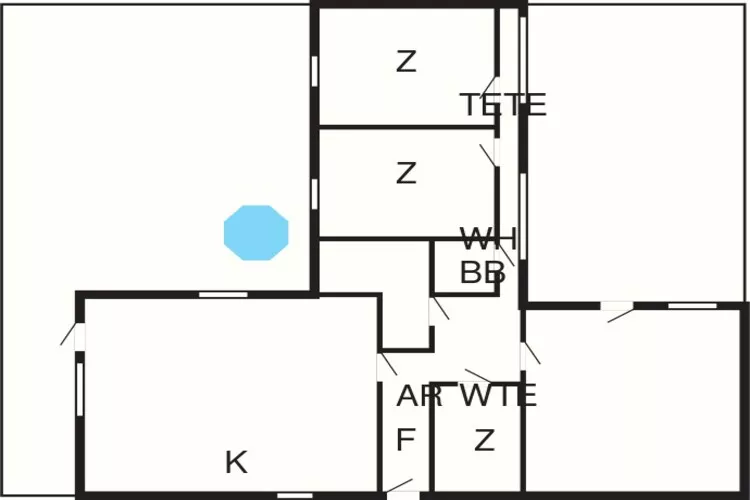 8 person holiday home in Væggerløse-Floor plan