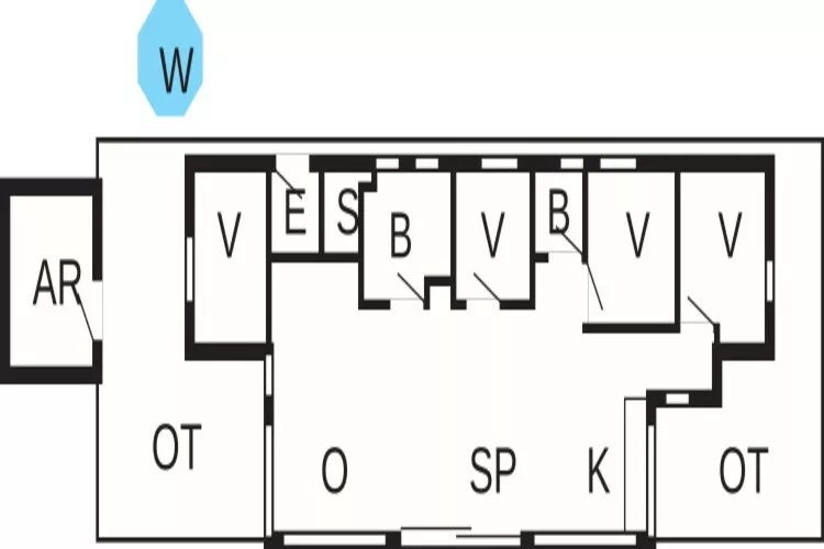Maison de vacances pour 10 a Sæby-Plan