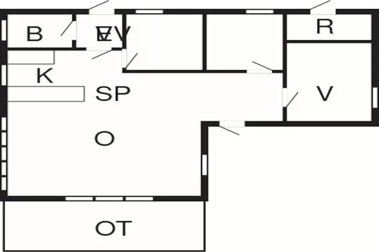 6 Personen Ferienhaus in Ebeltoft-Grundriss