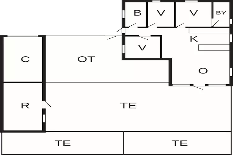 6 Personen Ferienhaus in Brovst-Grundriss