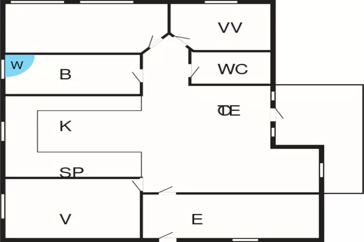 Maison de vacances pour 6 a Højby-Plan