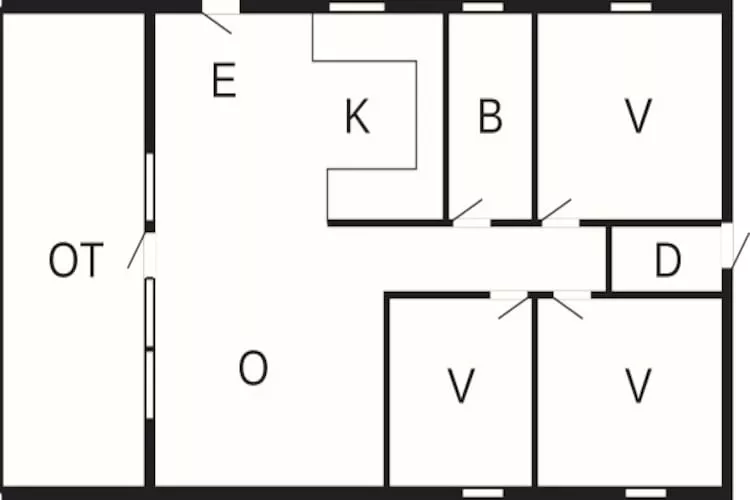 6 Personen Ferienhaus in Ans By-Grundriss