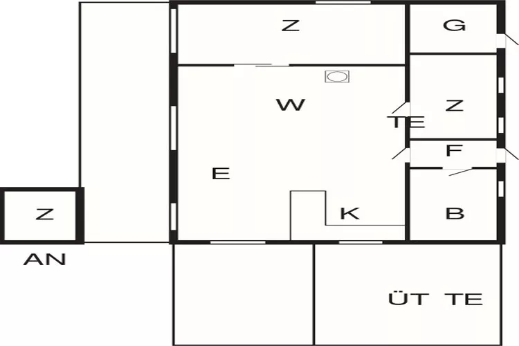 6 person holiday home in Rude-Floor plan