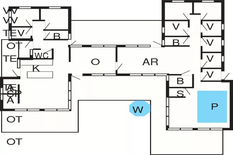 22 person holiday home in Væggerløse-Floor plan