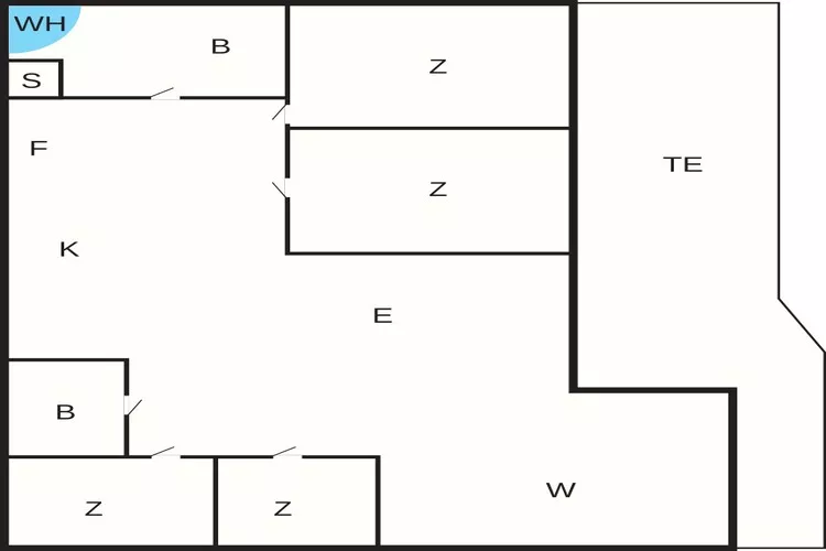 8 person holiday home in Løkken-Floor plan