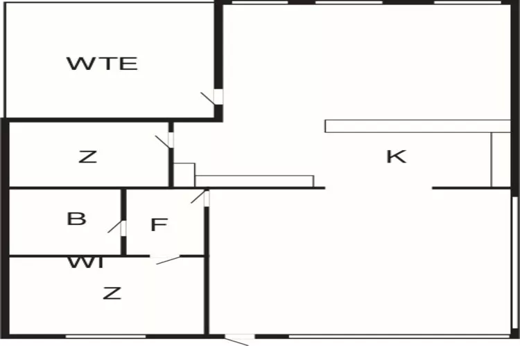 4 person holiday home in Hemmet-Floor plan