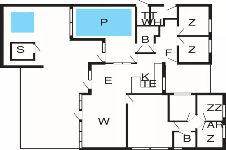 Maison de vacances pour 14 a Væggerløse-Plan