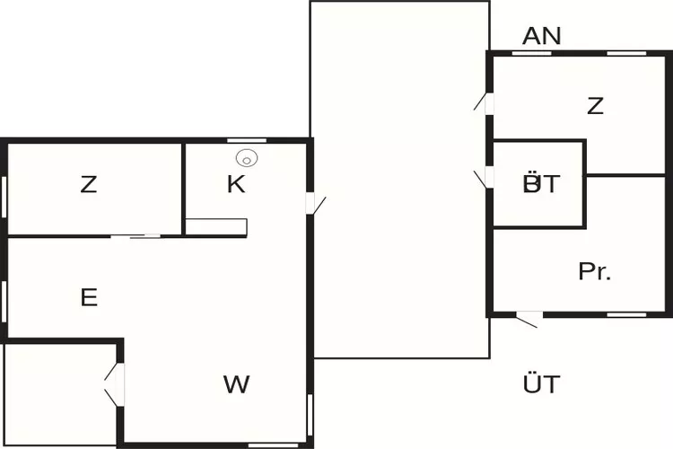 Maison de vacances pour 4 a Frederiksværk-Plan